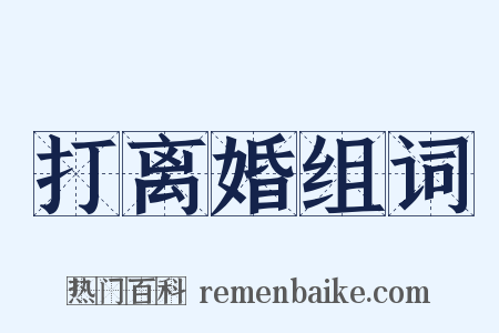 打离婚组词是什么意思的图片